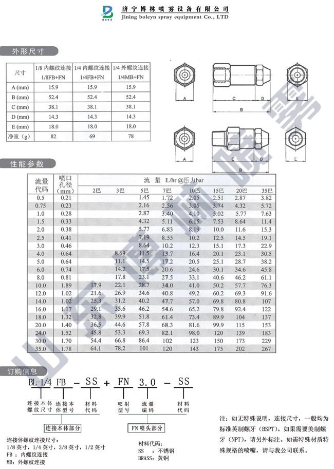 LFN精細(xì)霧化噴嘴